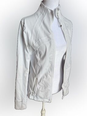 Lululemon Define Jacket Luon White Size 10 Full Zip Athletic Jacket